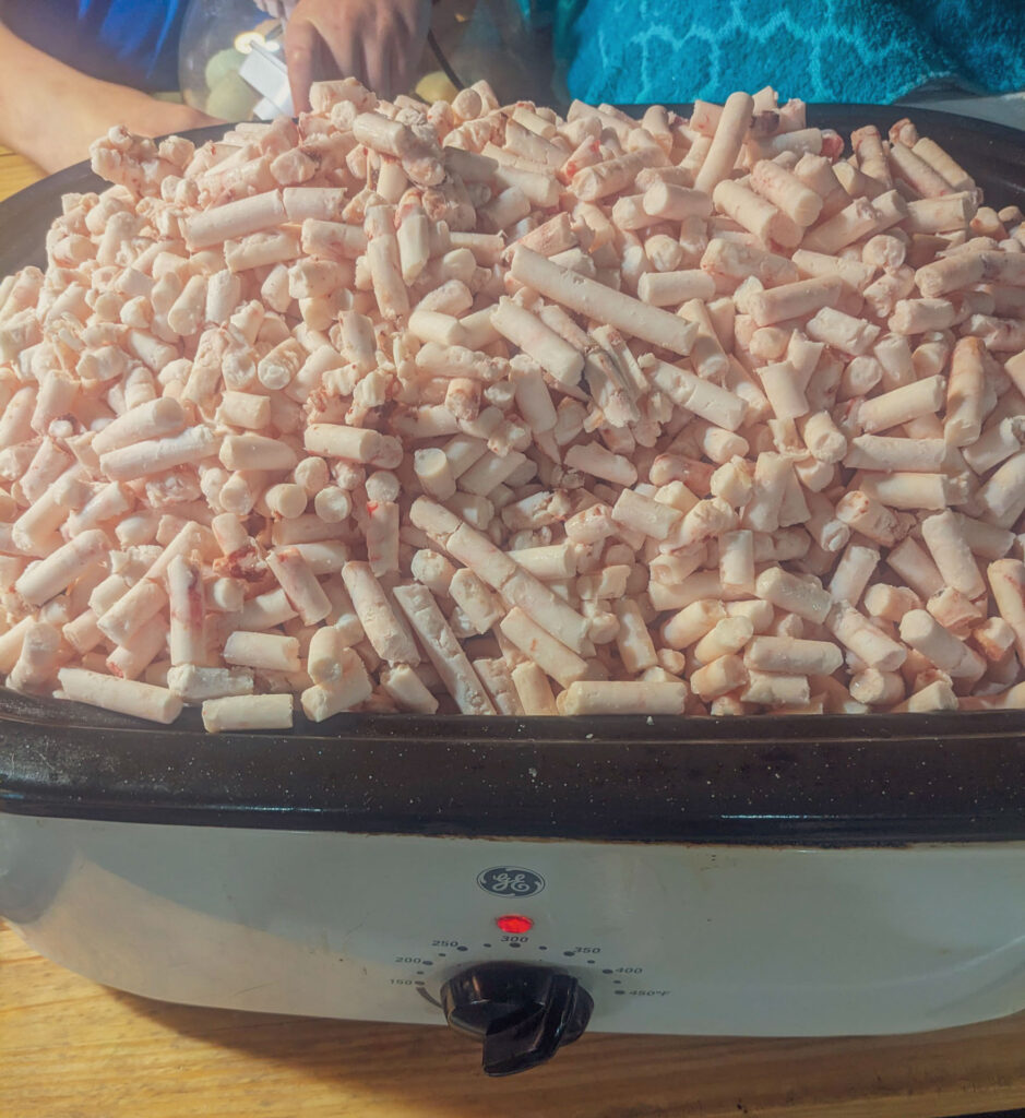 Frozen ground Beef Suet