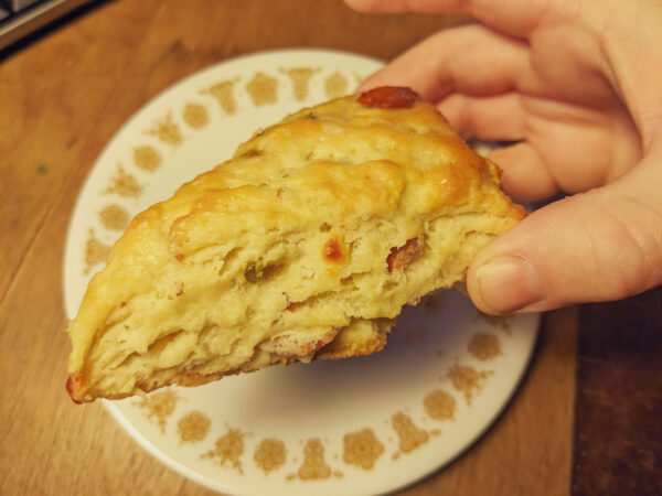 Homemade Cheddar Jalapeno Sourdough Discard Scones