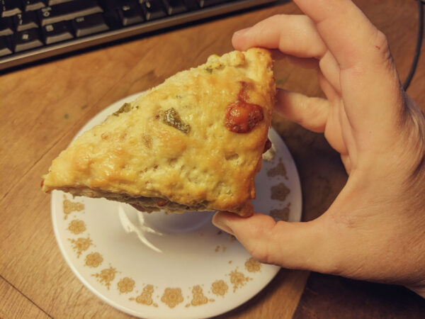 Homemade Cheddar Jalapeno Sourdough Discard Scones