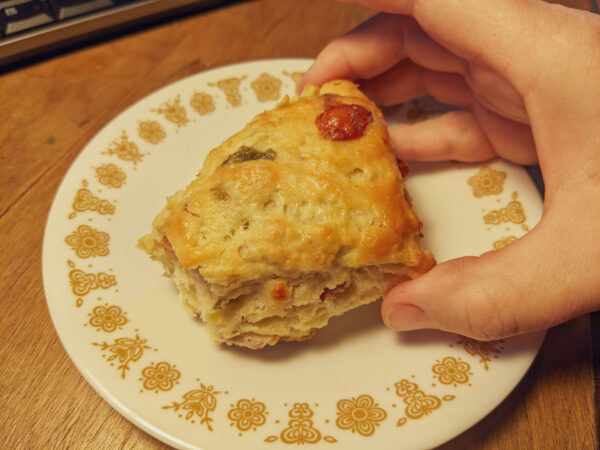 Homemade Cheddar Jalapeno Sourdough Discard Scones