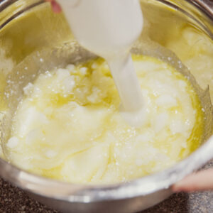 Whipping rendered beef tallow