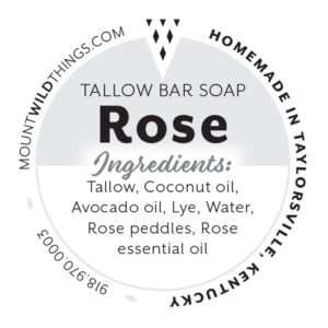 Rose Tallow Bar Soap