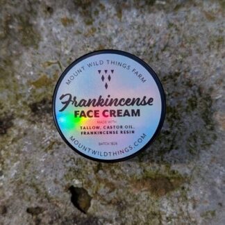Frankincense Tallow Face Cream (2 Oz Amber Glass Jar)